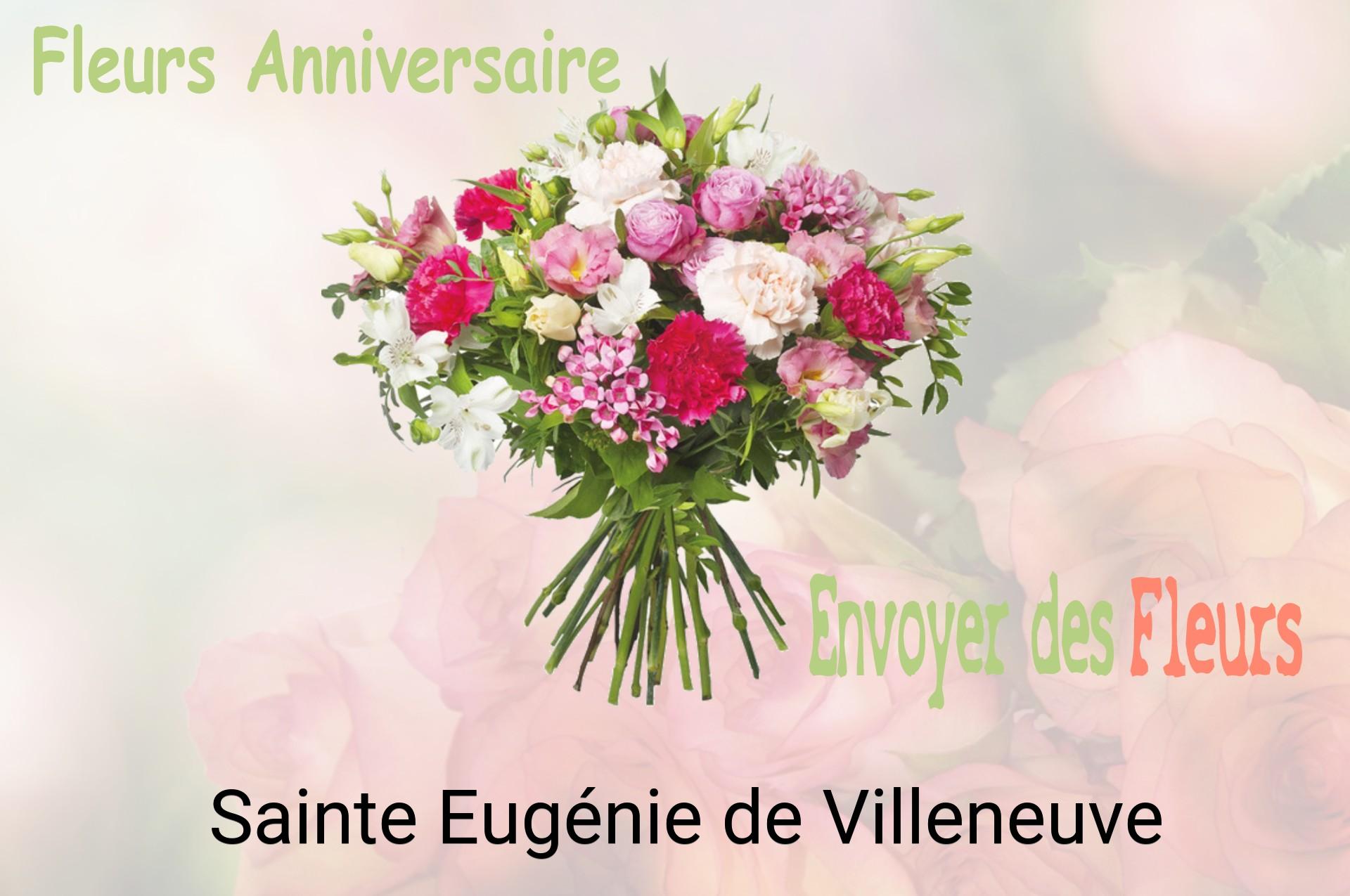 Bouquet de fleurs d’anniversaire livré à Sainte-Eugénie-de-Villeneuve