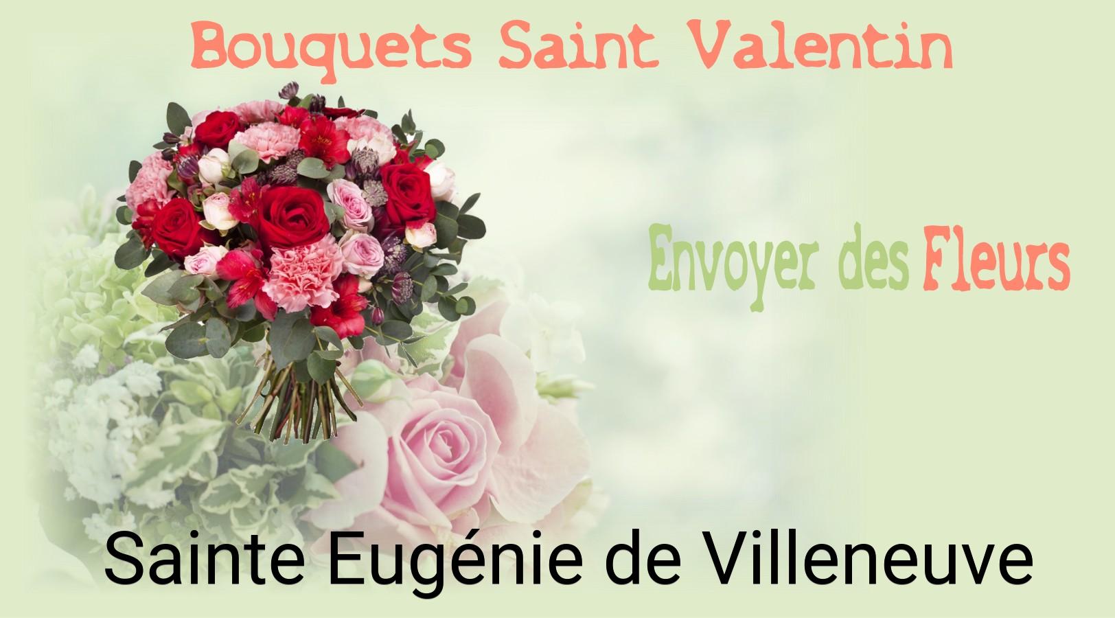 Roses de Saint-Valentin livrées à Sainte-Eugénie-de-Villeneuve